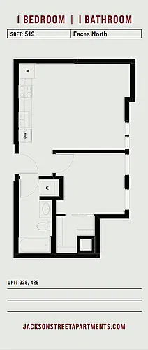 Floor plan 1 Bedroom