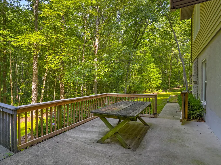 Lower patio