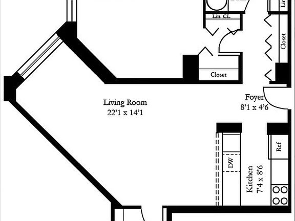 2nd image of 350 W 50th St APT 4GG
