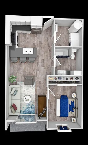 Floor plan 1 Bedroom