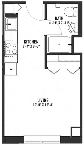 Floor plan Studio A