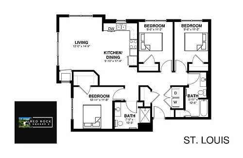 Floor plan St. Louis