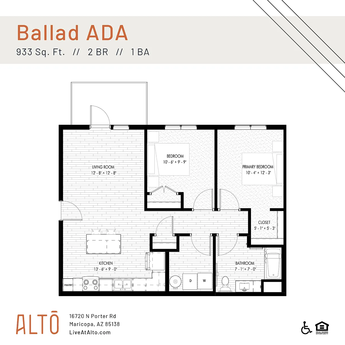 Floor plan Ballad ADA