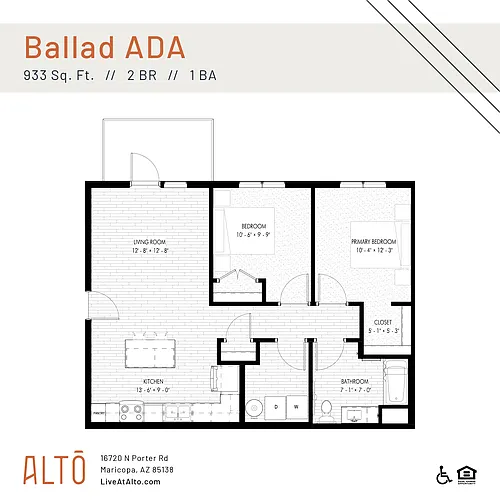Floor plan Ballad ADA