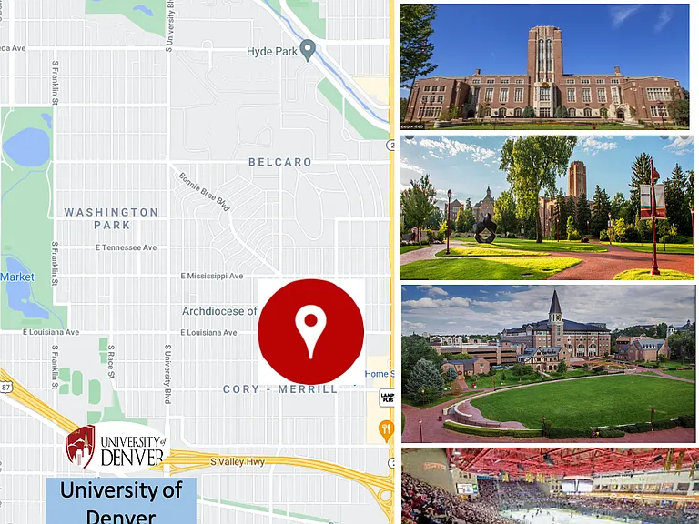 Nearby University of Denver: within 5 Minutes