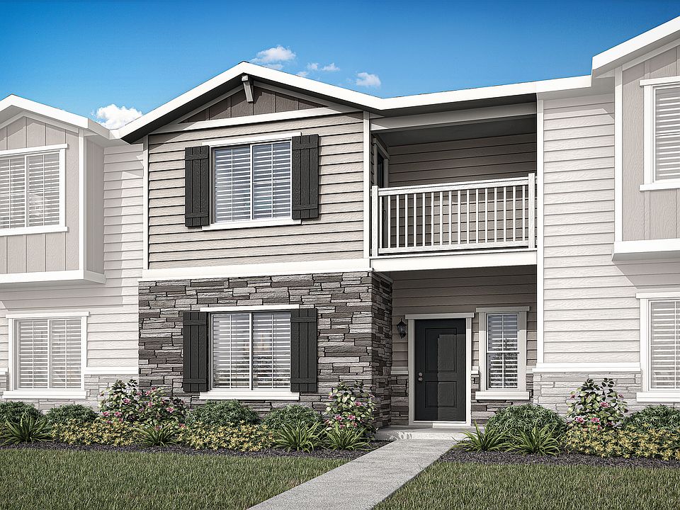 The Vail is a beautiful two story home with siding.