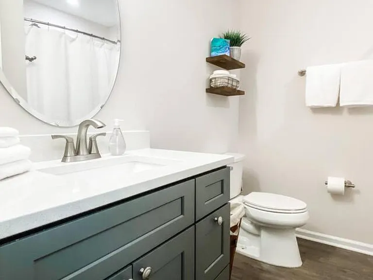 Hallway bathroom