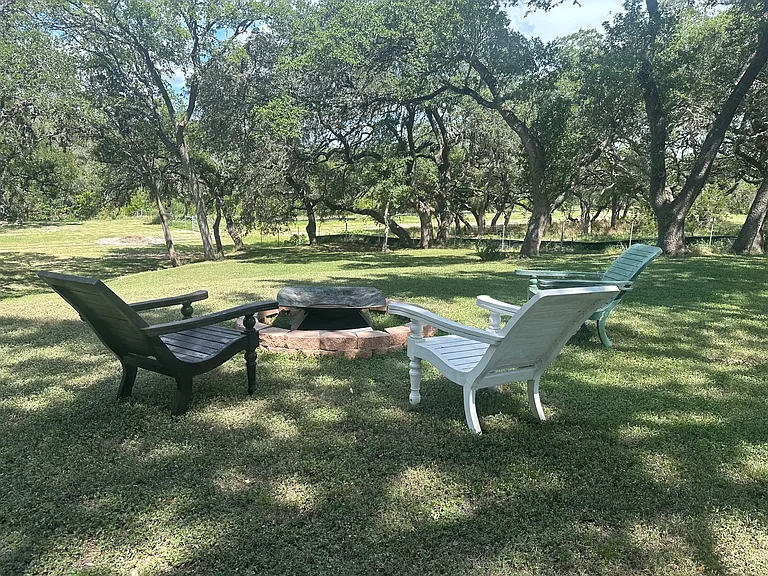 Fire pit down by Cibolo Creek