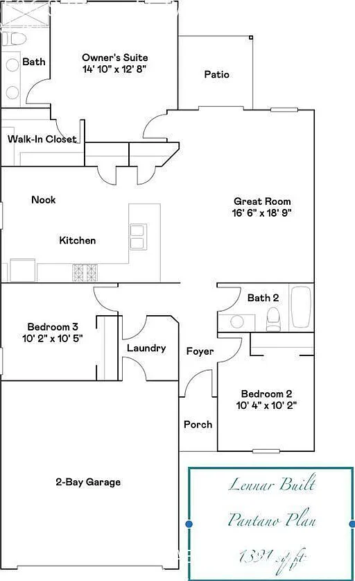 Wonderfully Efficient Newer 3bd/2ba House For Rent in Rancho Sahuarita — Photo 2