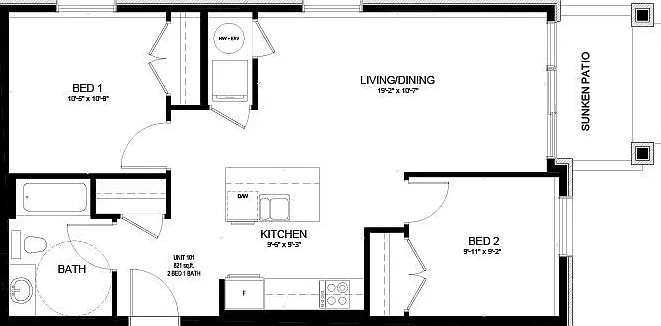 2 bed, $2,350 — Photo 2