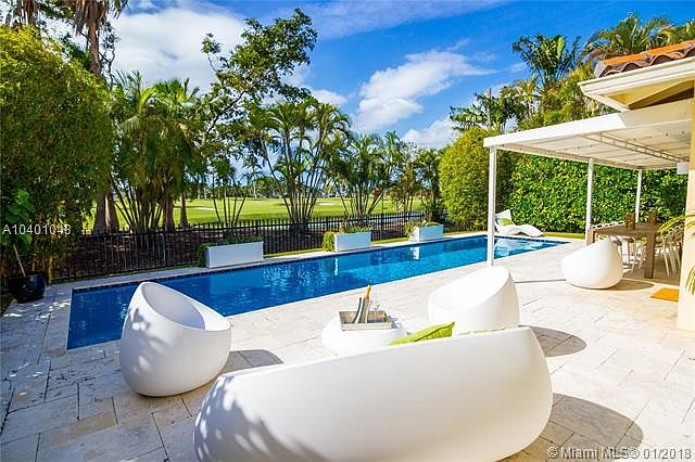 Mid-Beach Pool Home on Coveted La Gorce Country Club Golf Course