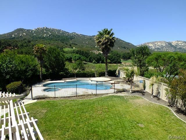 Back yard and swimming pool