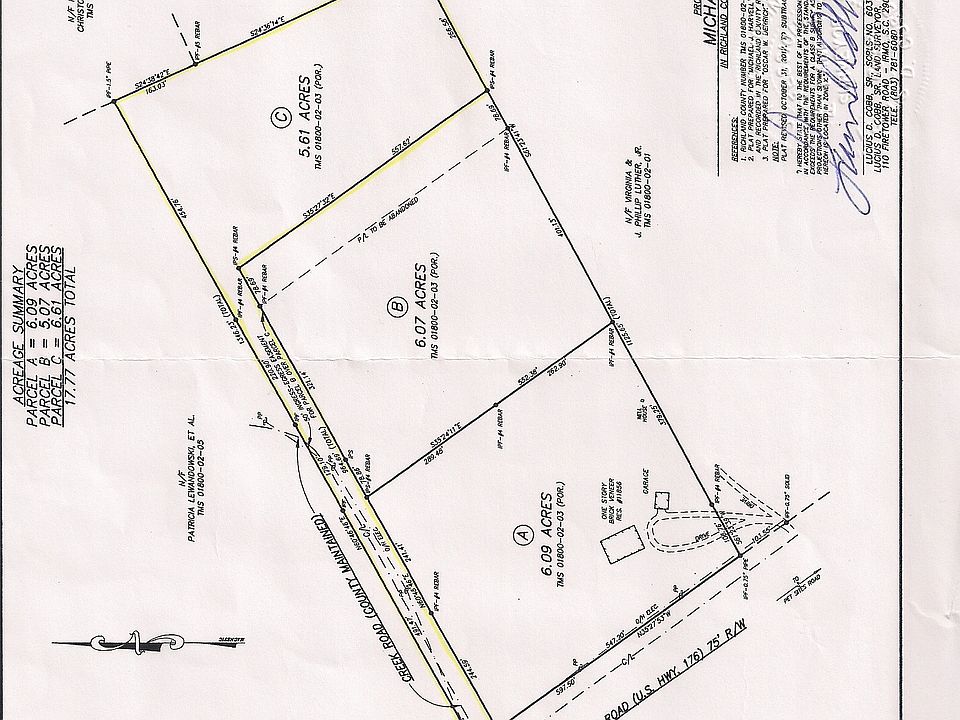 I'm NOT selling a house. I'm
selling Lot C: 5.61 acres.