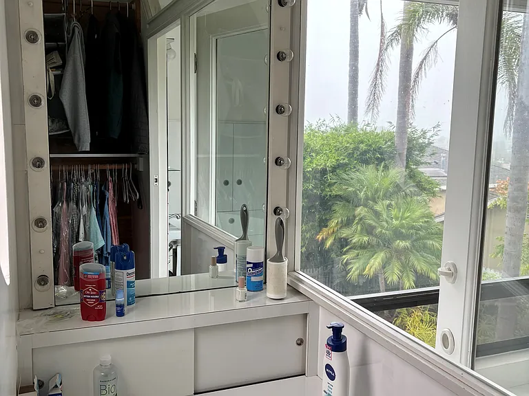 Vanity/make up area.