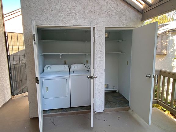 Washer & dryer + storage