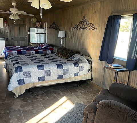 Room setup with furniture