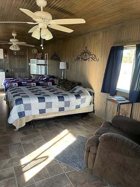 Room setup with furniture