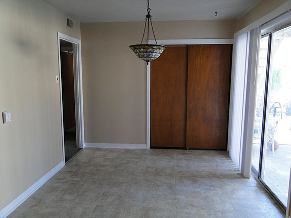 Spacious pantry in dining room.