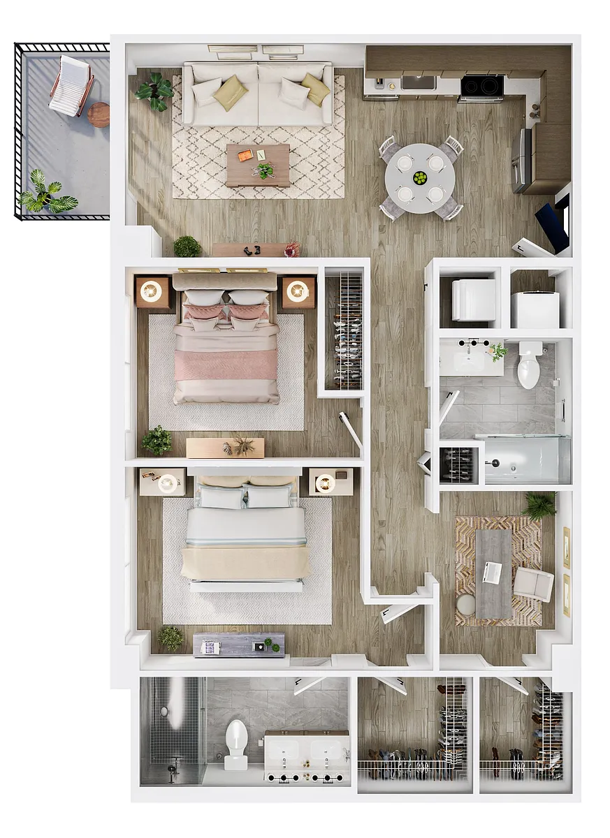 Floor plan B3 Den
