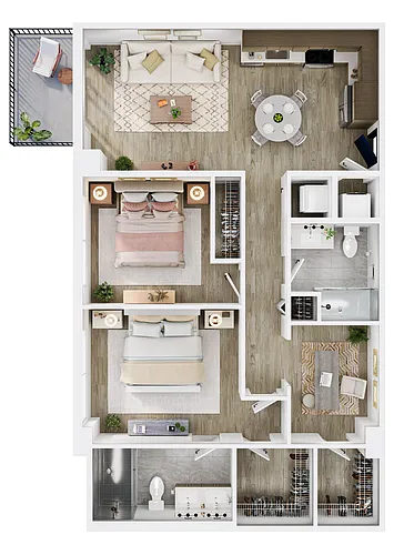 Floor plan B3 Den