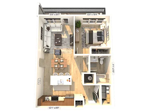 Floor plan A1-1C