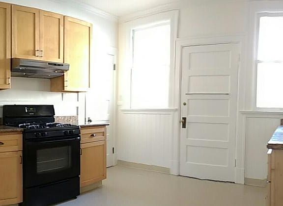 kitchen panorama, porch and laundry behind door
