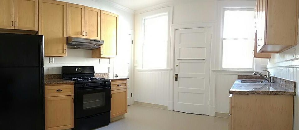 kitchen panorama, porch and laundry behind door