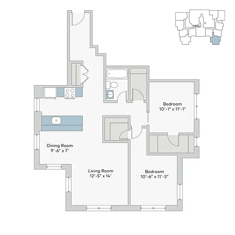 Floor plan mon-2bh1