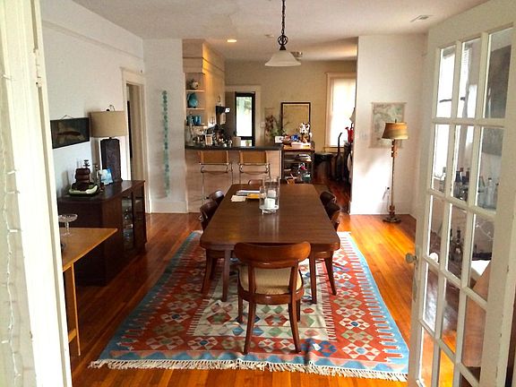 Dining room opens to kitchen