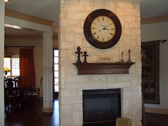 See through fire place 