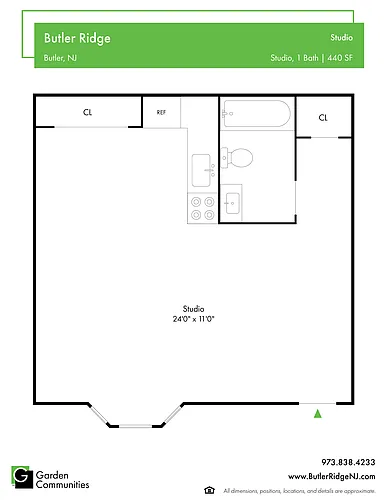 Floor plan $3.75/sq.ft. - Studio