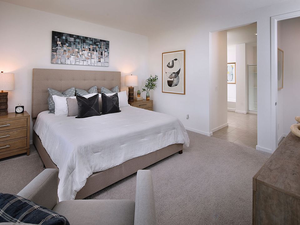 Primary Bed in the Avery Floorplan at Paloma Creek in Phoenix, Arizona