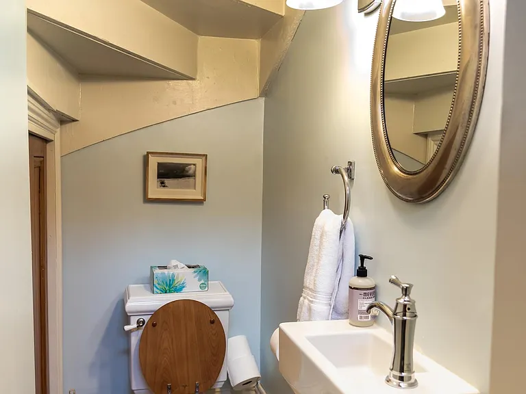 Downstairs, "Harry Potter" half bath- under the staircase