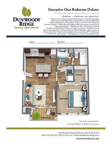 Floor plan AJ Deluxe