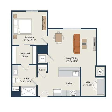 Floor plan A12.Den
