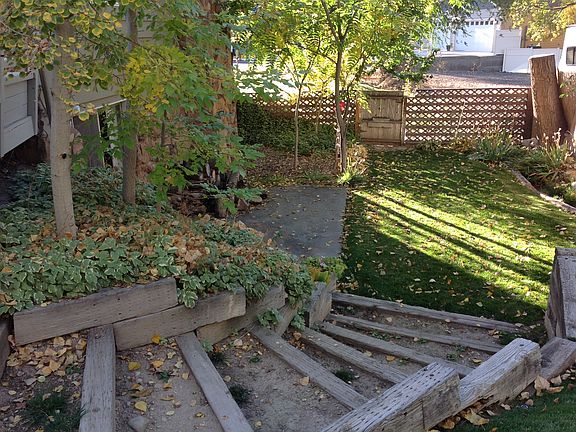 Steps to walk out patio
