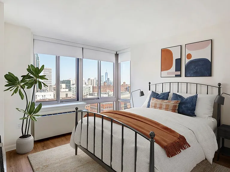 Renovated Package I bedroom with hard surface flooring