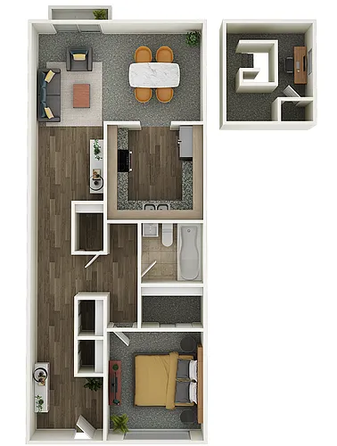 Floor plan 1x1 Loft