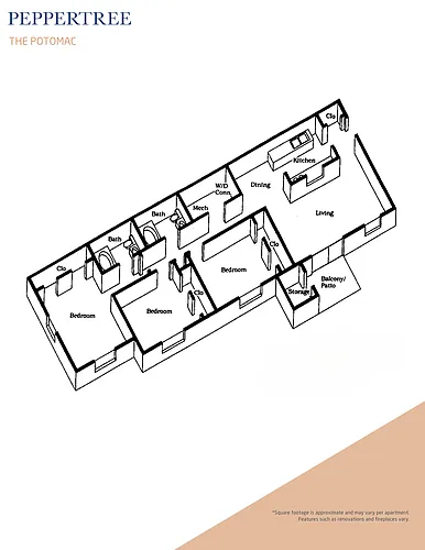 Floor plan The Potomac