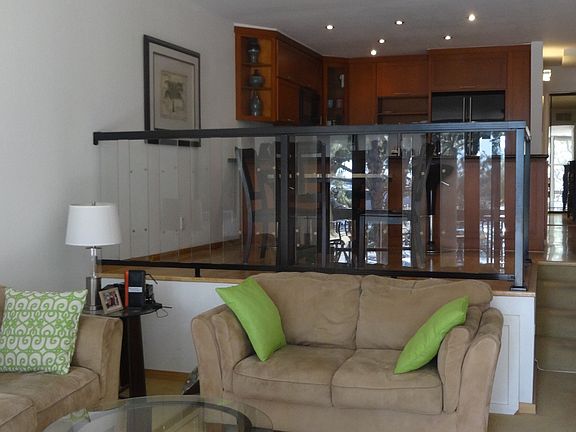 Living room and dining room