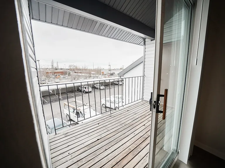 View out Sliding Glass Doors