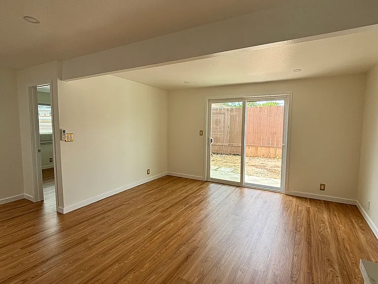 Spacious living room with new recess lights