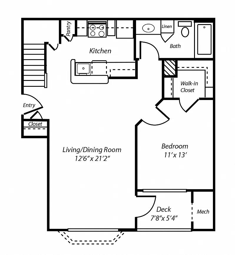 Floor plan A1 The Berkshire Renovated