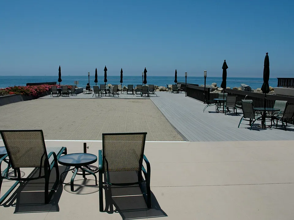 ocean front deck