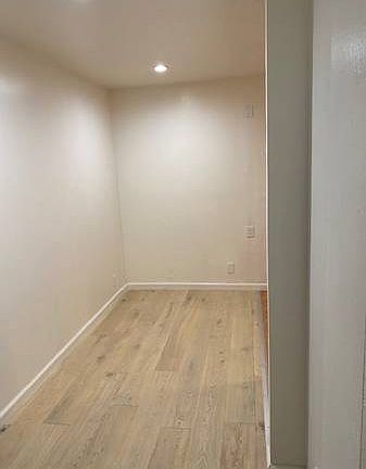 New hardwood floors in open space