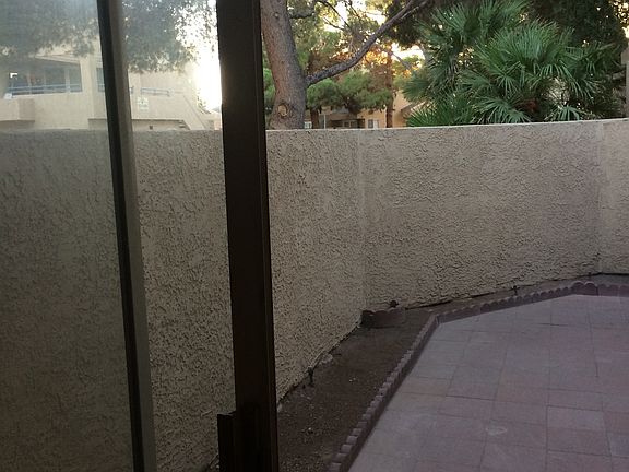 Sliding door to the yard directly from downstairs bedroom