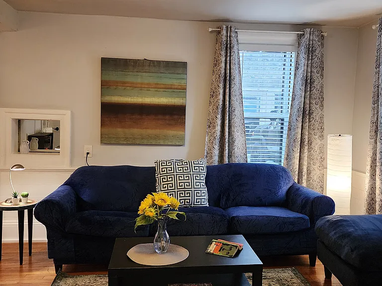 Sunny Living room, with workspace