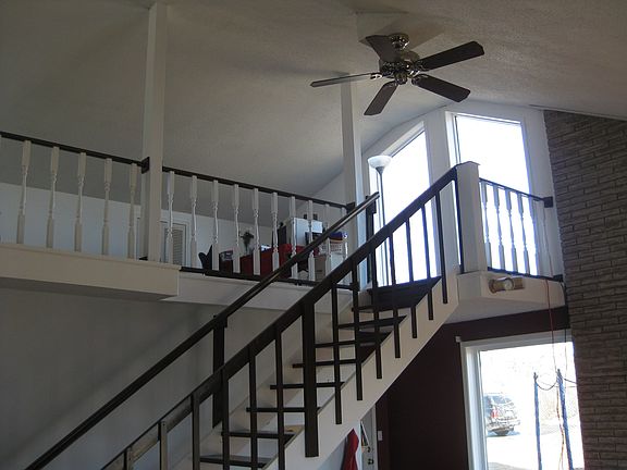 View towards upstairs loft