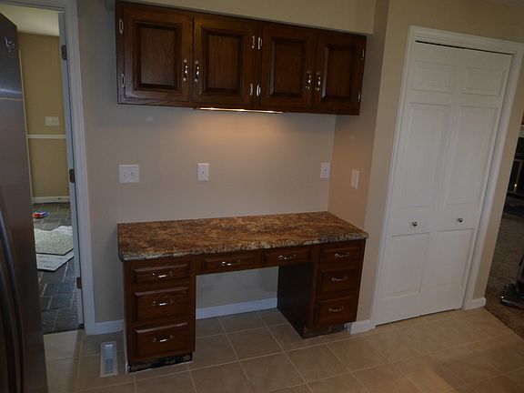 Desk & pantry in kitchen