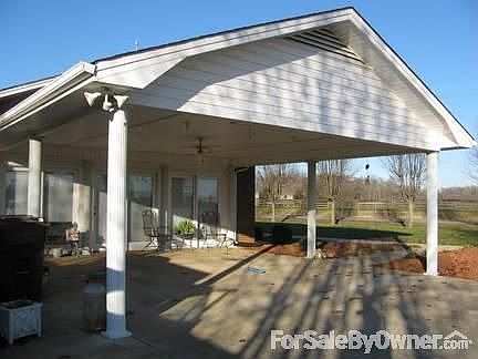 Back of house near carport